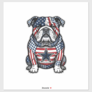 Sticker Conception de chemise vectorielle vintage Bulldog 