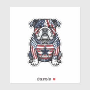 Sticker Conception de chemise vectorielle vintage Bulldog