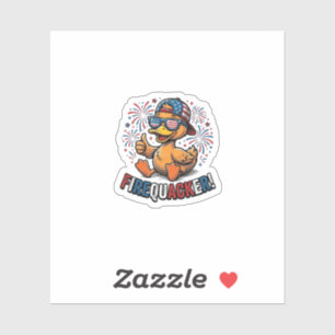 Sticker Conception de chemise vintage canard patriotique F