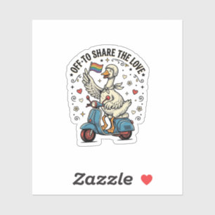 Sticker Conception de chemise vintage d'amour de scooter d