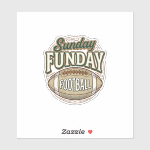 Sticker Conception de chemise vintage de football Sunday F