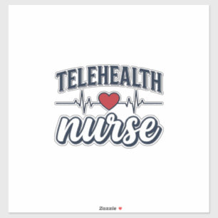 Sticker Conception de chemise vintage infirmière de télé-s