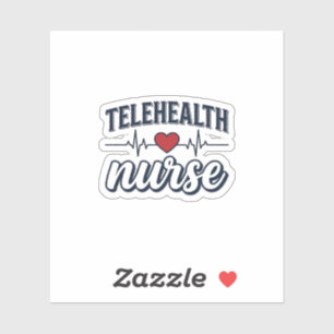 Sticker Conception de chemise vintage infirmière de télé-s