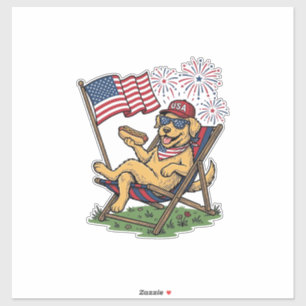 Sticker Conception de chemise vintage patriotique chats US