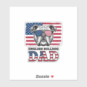 Sticker Conception de chemise vintage patriotique papa bou