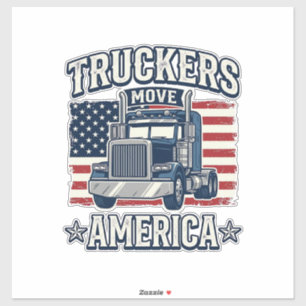 Sticker Conception de chemise vintage pour camionneurs Dép