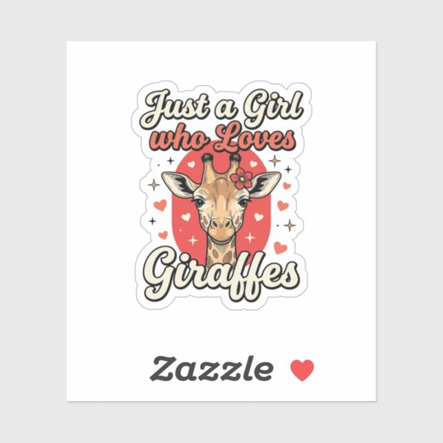 Sticker Conception de chemise vintage pour fille amoureuse (Feuille)