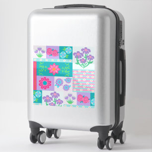 Sticker Conception de fleurs vibrantes en fleurs