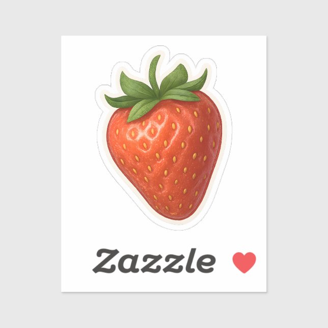 Sticker Conception de fraises (Feuille)