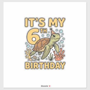 Sticker Conception de gravure vintage tortue marine 6ème a