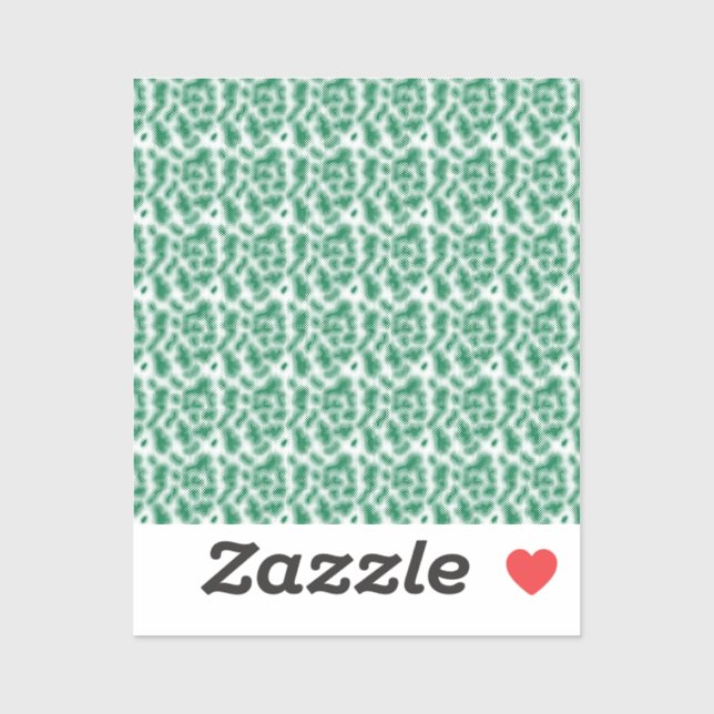 Sticker Conception de luxe artisanale émeraude (Feuille)