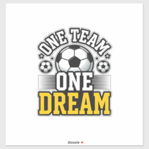 Sticker Conception de maillot de football Vintage One Team