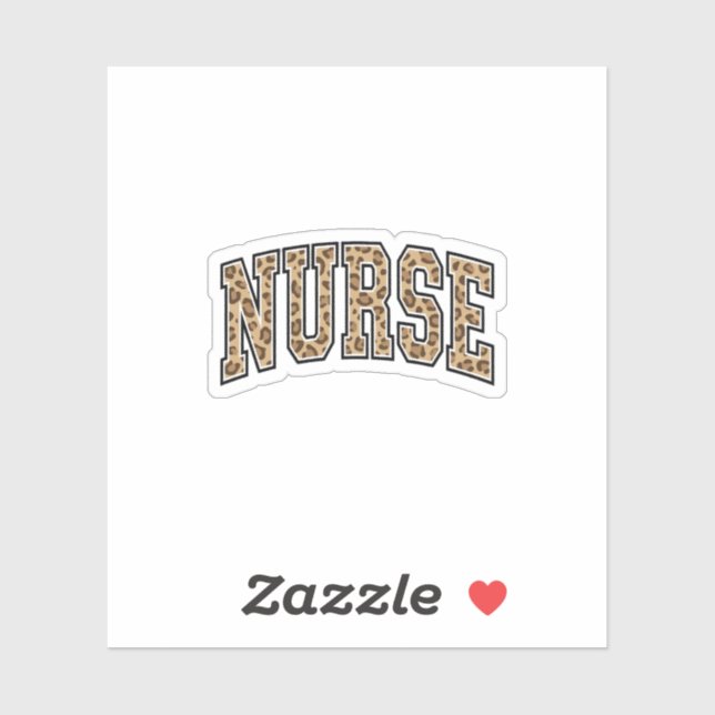 Sticker Conception de maillot universitaire d'infirmière l (Feuille)