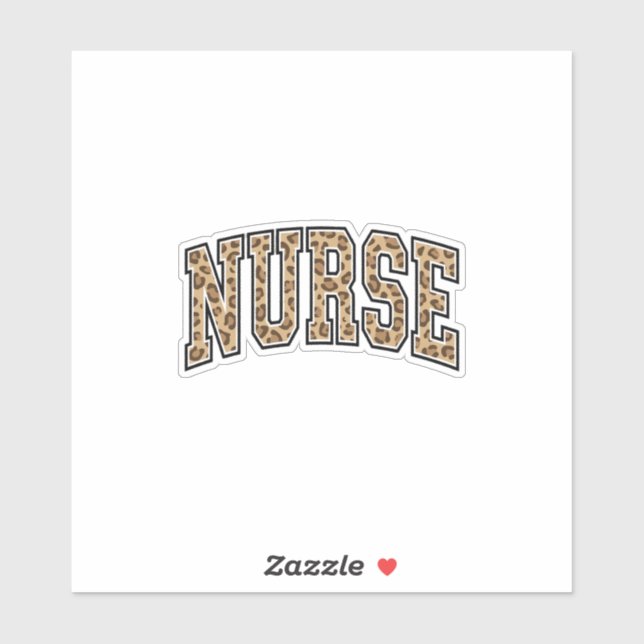 Sticker Conception de maillot universitaire d'infirmière l (Feuille)