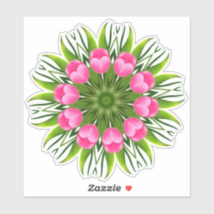 Sticker Conception de mandala de fleur magnifique-79358