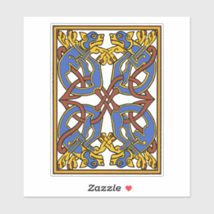 Sticker Conception de noeud celtique avec des hounds