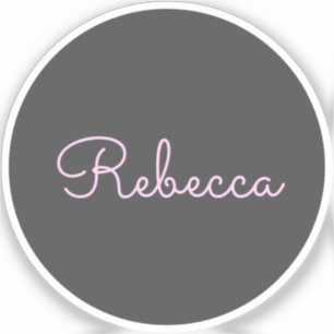 Sticker Conception de script rétro-moderne rose cool modif