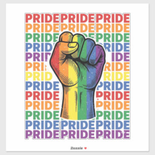 Sticker Conception de T-shirt arc-en-ciel Vintage Pride Ra