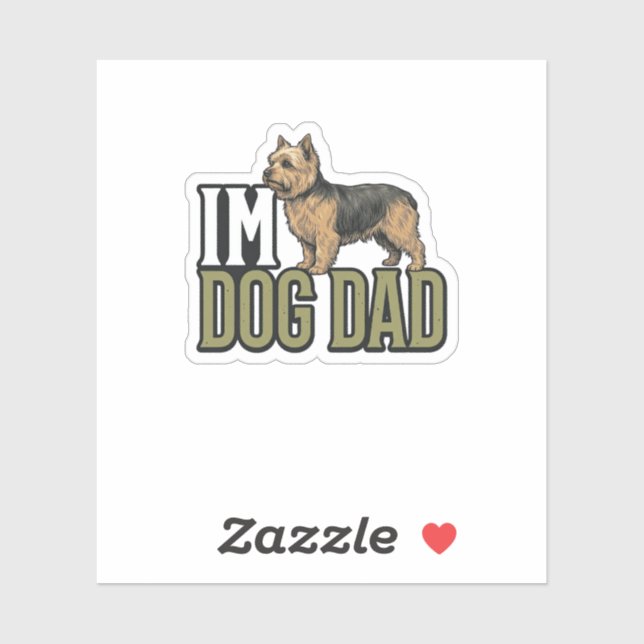 Sticker Conception de t-shirt avec gravure de terrier pour (Feuille)