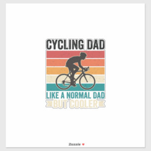 Sticker Conception de T-Shirt de Papa Cycliste Vintage pou