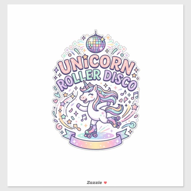 Sticker Conception de T-Shirt Graphique de Roller Disco Li (Feuille)