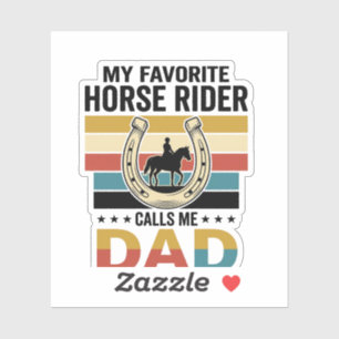 Sticker Conception de t-shirt Mon cavalier de cheval préfé