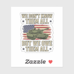 Sticker Conception de T-shirt patriotique de char de souve