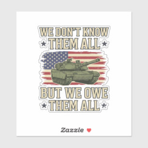 Sticker Conception de T-shirt patriotique de char de souve