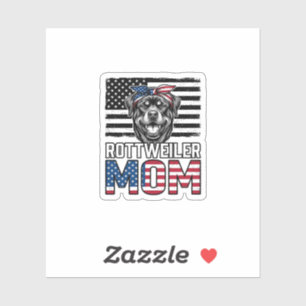 Sticker Conception de T-shirt pour maman Rottweiler patrio