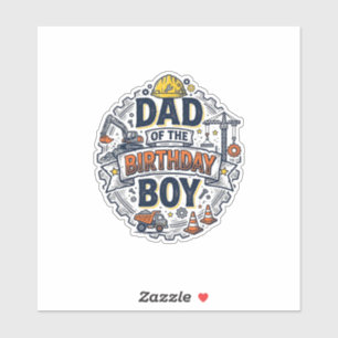 Sticker Conception de t-shirt pour papa de chantier du gar
