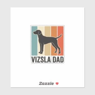 Sticker Conception de t-shirt pour papa Vizsla vintage ama