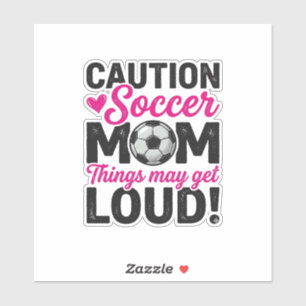 Sticker Conception de t-shirt vintage bruyante Maman de fo