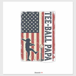 Sticker Conception de t-shirt vintage drapeau américain Te