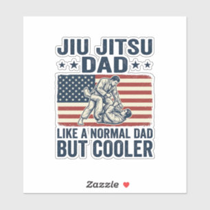 Sticker Conception de T-shirt vintage drapeau Jiu Jitsu Da