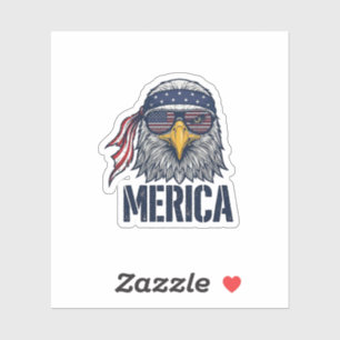 Sticker Conception de T-shirt Vintage Patriotic Eagle Meri