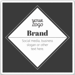 Sticker Conception de texte moderne éditable & Votre logo