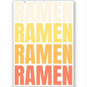 Sticker Conception de texte Ramen