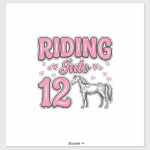 Sticker Conception de vecteur de 12 ans de fête d'annivers