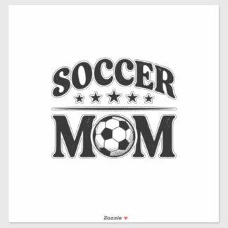 Sticker Conception de vecteur de chemise de maman de footb