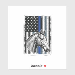 Sticker Conception de vecteur de drapeau de cheval de lign