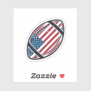 Sticker Conception de vecteur vintage de football américai