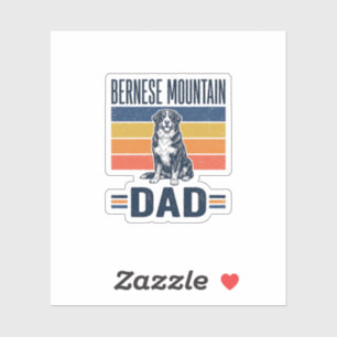 Sticker Conception de vecteur vintage de papa de chien de