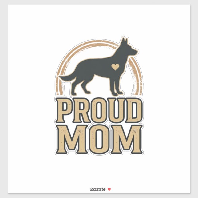Sticker Conception de vecteur vintage silhouette de chien  (Feuille)