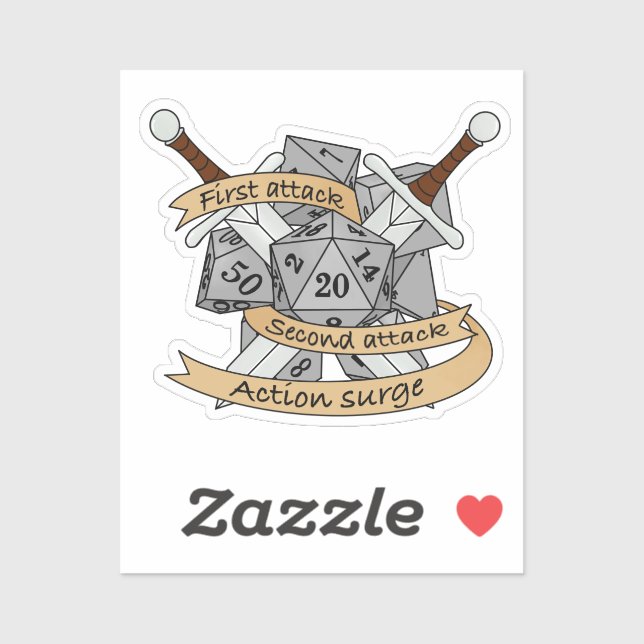 Sticker Conception des dés de combat (Feuille)