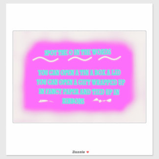 Sticker Conception des mots pour enfants couleurs de l'édu