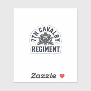 Sticker Conception d'impression de poitrine vintage du 7e