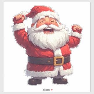 Sticker Conception drôle de Noël de Santa Cadeau de vacanc