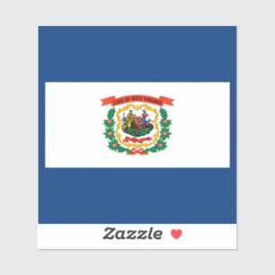 Sticker Conception du drapeau de l'État de Virginie-Occide