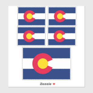 Sticker Conception du drapeau de l'État du Colorado