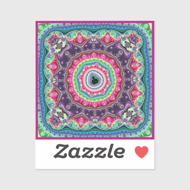 Sticker Conception Mandelbrot (Feuille)